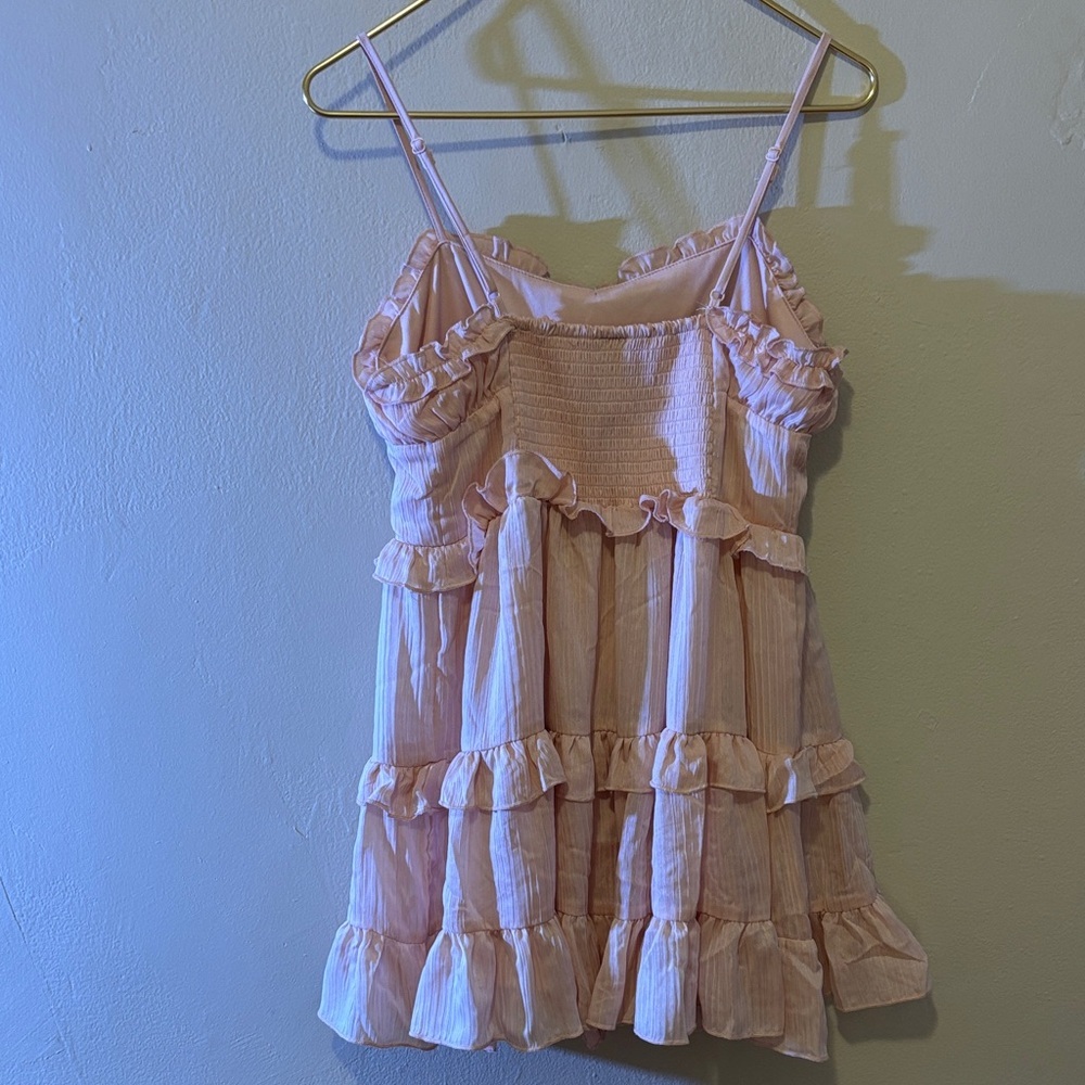 Wild Fable Pink Ruffle Mini Dress - Picture 2 of 3